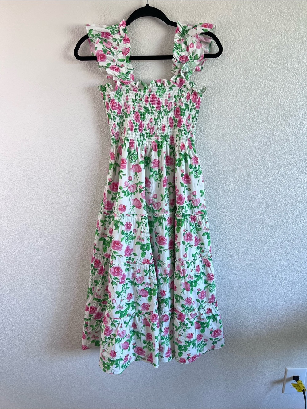 Hill House Home Women's The Ellie Nap Dress Pink Roses Floral Feminine Flirty - Picture 6 of 8